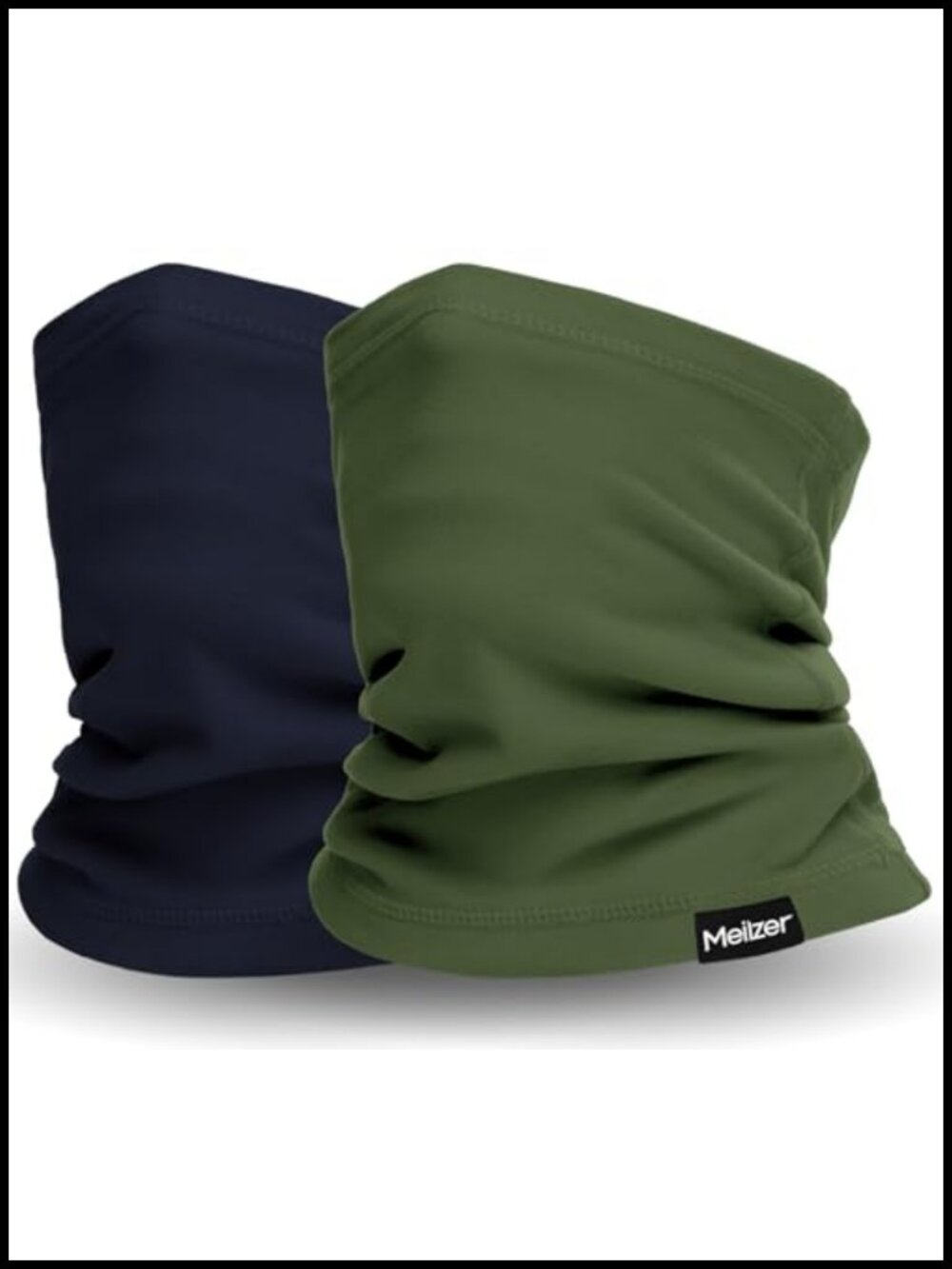 2 Pack Winter Neck Gaiter Fleece Face Cover Windproof Scarf Skiing